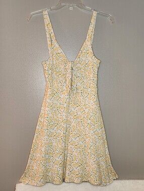 Altar'd State Sunny Floral Tie-Front Sundress Size Small